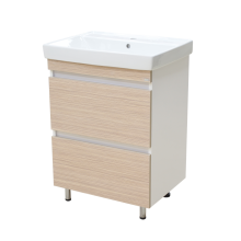 Слим - 50 тумба напольная (ЛДСП/2 ящ.) / раковина