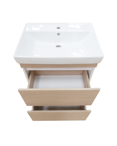 Слим - 60 тумба напольная (ЛДСП/2 ящ.) / раковина