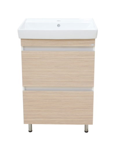 Слим - 60 тумба напольная (ЛДСП/2 ящ.) / раковина