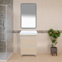 Слим - 60 тумба напольная (ЛДСП/2 ящ.) / раковина