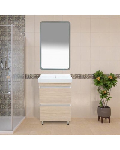 Слим - 60 тумба напольная (ЛДСП/2 ящ.) / раковина