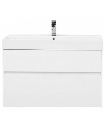 Тумба под раковину Aquanet Бруклин 100 203961 подвесная Белая