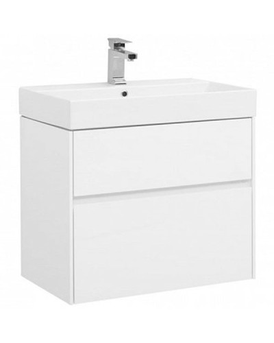 Тумба под раковину Aquanet Бруклин 70 подвесная Белая 203959