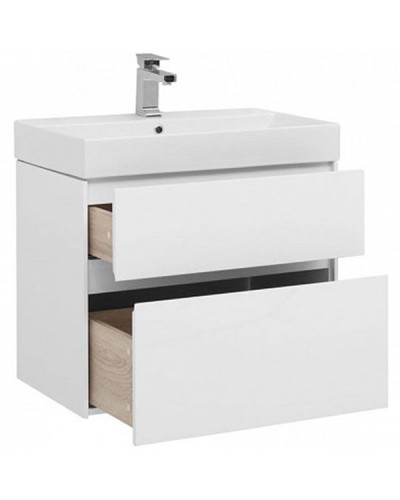 Тумба под раковину Aquanet Бруклин 70 подвесная Белая 203959