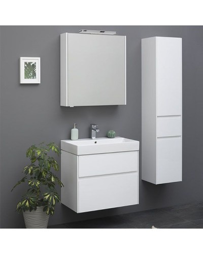 Тумба под раковину Aquanet Бруклин 70 подвесная Белая 203959