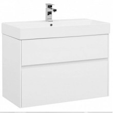 Тумба под раковину Aquanet Бруклин 85 подвесная Белая 203960