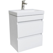 Тумба с раковиной белый матовый 50 см IDDIS Zodiac ZOD5CB0i95K