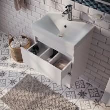 Тумба с раковиной белый матовый 50 см IDDIS Zodiac ZOD5CB0i95K