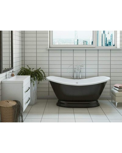 Тумба с раковиной Эстет Monaco 70 ФР-00002137 подвесная Белая