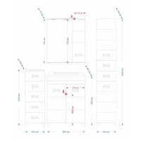 Селена -60 Тумба прямая/ рак-на (компл.)