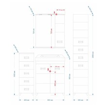 Селена -60 Тумба прямая/ рак-на (компл.)