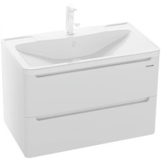 Тумба с раковиной белый глянец 79,7 см Grossman Адель 108003 + 4627173210249