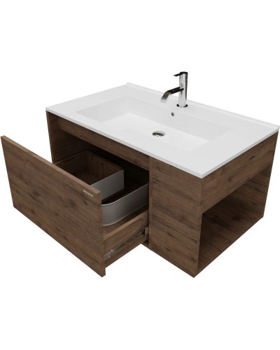 Тумба с раковиной дуб веллингтон 86 см Grossman Тенза 108503 + Y18298