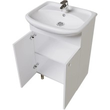 Тумба с раковиной белый глянец 51 см Grossman Крит-Эко 105005 + 659