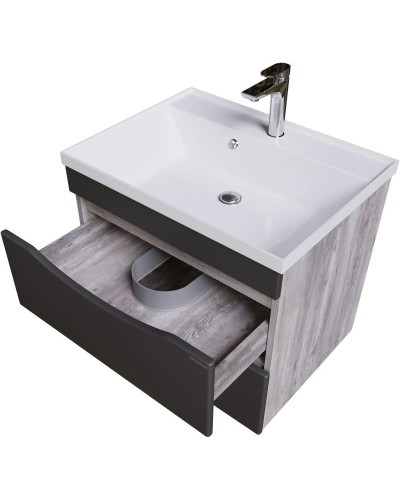 Тумба с раковиной бетон пайн/графит матовый 60,3 см Grossman Талис 106008 + 4627173210164