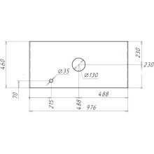 Тумба с раковиной дуб сонома/серый матовый 97,6 см Grossman Флай 101002 + 501002 + GR-3019