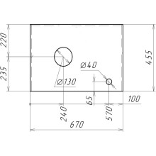 Тумба с раковиной дуб сонома/белый матовый 67 см Grossman Флай 107001 + 507001 + GR-3019