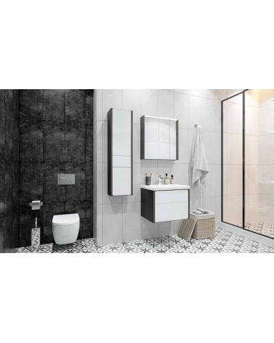 Тумба под раковину Roca Ronda 60 ZRU9302963 подвесная Белый глянец Антрацит