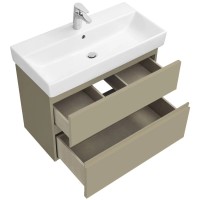 Тумба с раковиной капучино 80 см Roca Oleta A857640515 + 3274C500Y