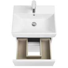 Тумба с раковиной белый глянец 50 см Roca Oleta A857638806 + 3274C300Y