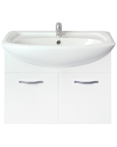 Тумба под раковину 1MarKa Вита 65П Белая глянцевая