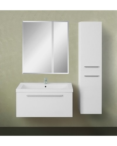 Тумба под раковину 1MarKa Соната 75П Белая глянцевая