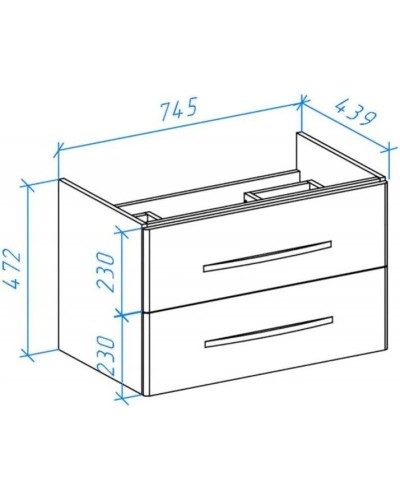 Тумба с раковиной красный глянец/белый глянец 80 см Bellezza Рокко 4635313670037 + 4620000148579
