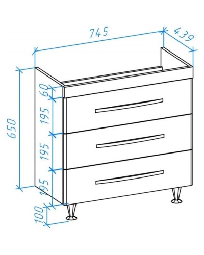 Тумба с раковиной красный глянец/белый глянец 80 см Bellezza Рокко 4635313660038 + 4620000148579