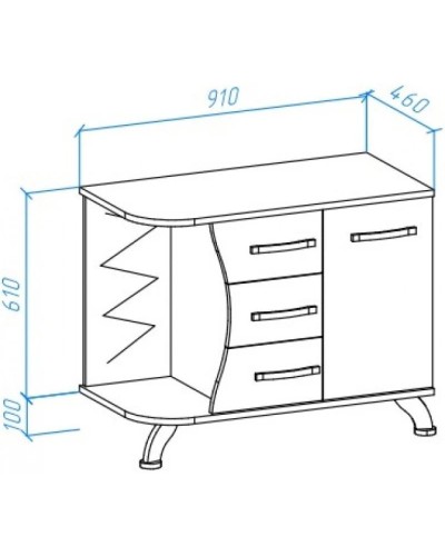 Тумба с раковиной красный глянец/черный глянец 91 см Bellezza Рио 4633615141217 + 4620008193823