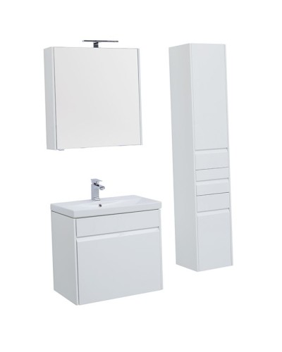 Тумба под раковину Aquanet Палермо 60 203934 подвесная Белый глянец