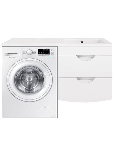 Тумба под раковину Style Line Жасмин 2 120 Люкс Plus подвесная Белый глянец