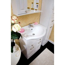 Тумба под раковину Бриклаер Анна 60 4627125412226 Белая глянцевая