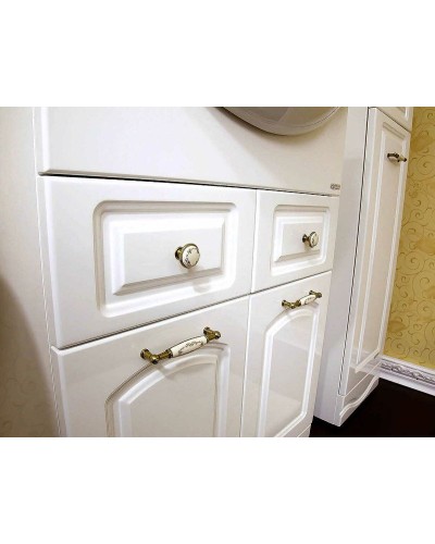 Тумба под раковину Бриклаер Анна 60 4627125412226 Белая глянцевая