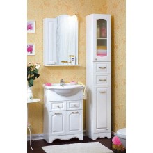 Тумба под раковину Бриклаер Анна 60 4627125412226 Белая глянцевая