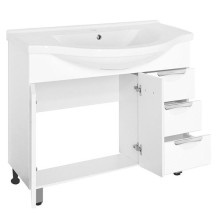 Тумба под раковину Style Line Жасмин 100 Белый глянец