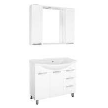 Тумба под раковину Style Line Жасмин 100 Белый глянец