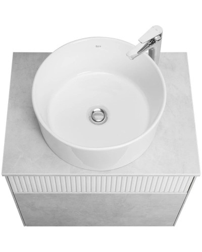 Тумба с раковиной светло-серый/белый матовый 60 см Акватон Марбл 1A2761K2MH4C0