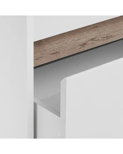 Тумба с раковиной белый глянец/ясень шимо 70,5 см Акватон Марти 1A2675K0MY010