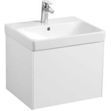 Тумба с раковиной белый глянец/белый матовый 55 см Акватон Асти 1A2631K0AX2B0