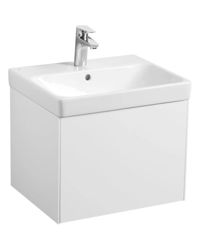 Тумба с раковиной белый глянец/белый матовый 55 см Акватон Асти 1A2631K0AX2B0