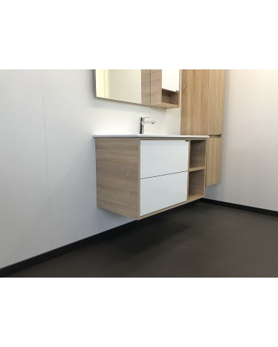 Тумба с раковиной Comforty Гамбург 90 00004142225 подвесная Дуб сонома