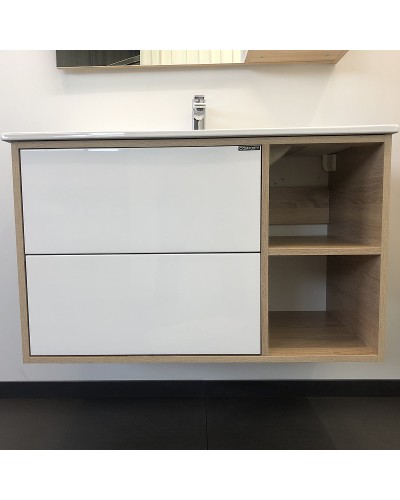 Тумба с раковиной Comforty Гамбург 90 00004142225 подвесная Дуб сонома