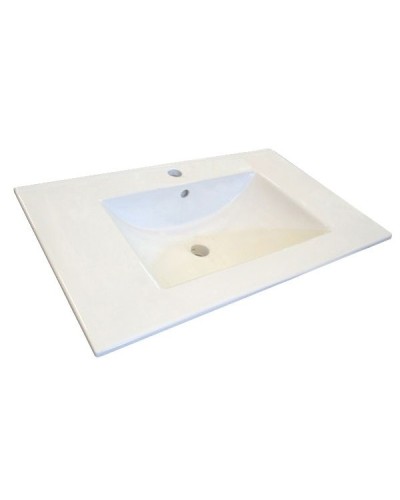 Тумба с раковиной Comforty Женева 75 00004137097 подвесная Дуб белый