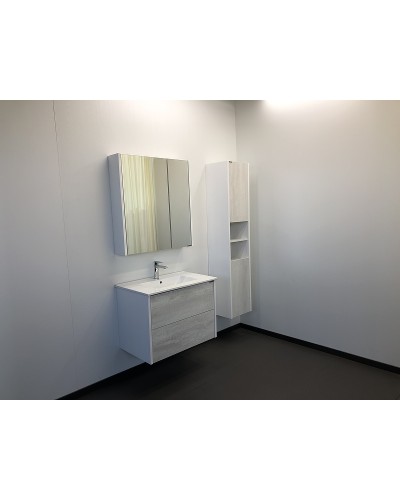 Тумба с раковиной Comforty Женева 75 00004137097 подвесная Дуб белый