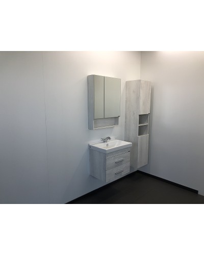 Тумба с раковиной Comforty Никосия 60 00004138879 подвесная Дуб белый