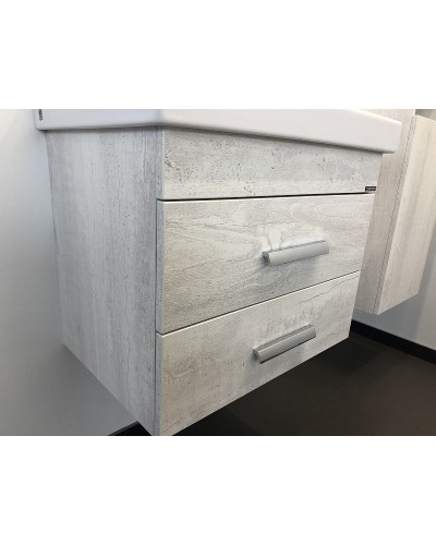 Тумба с раковиной Comforty Никосия 60 00004138879 подвесная Дуб белый