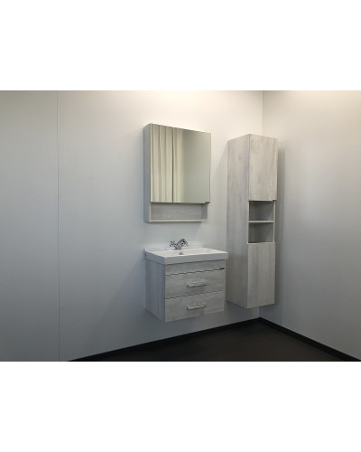 Тумба с раковиной Comforty Никосия 60 00004138879 подвесная Дуб белый