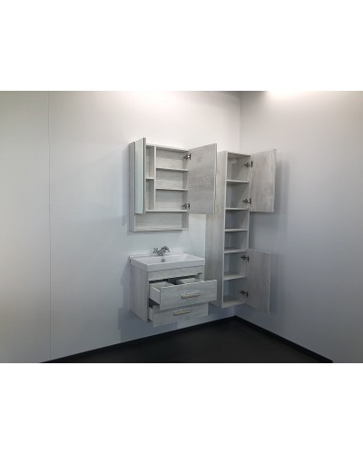 Тумба с раковиной Comforty Никосия 60 00004138879 подвесная Дуб белый