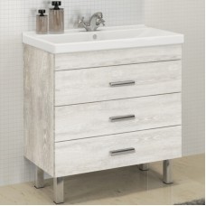 Тумба с раковиной Comforty Никосия 80Н 00004142204 Дуб белый