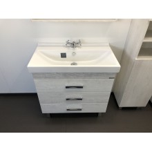 Тумба с раковиной Comforty Никосия 80Н 00004142204 Дуб белый